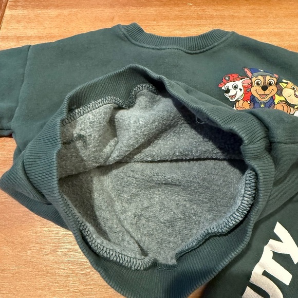 ZARA Toddler Paw Patrol Green Sweatsuit size 1 1/2 years 18M - Picture 6 of 10